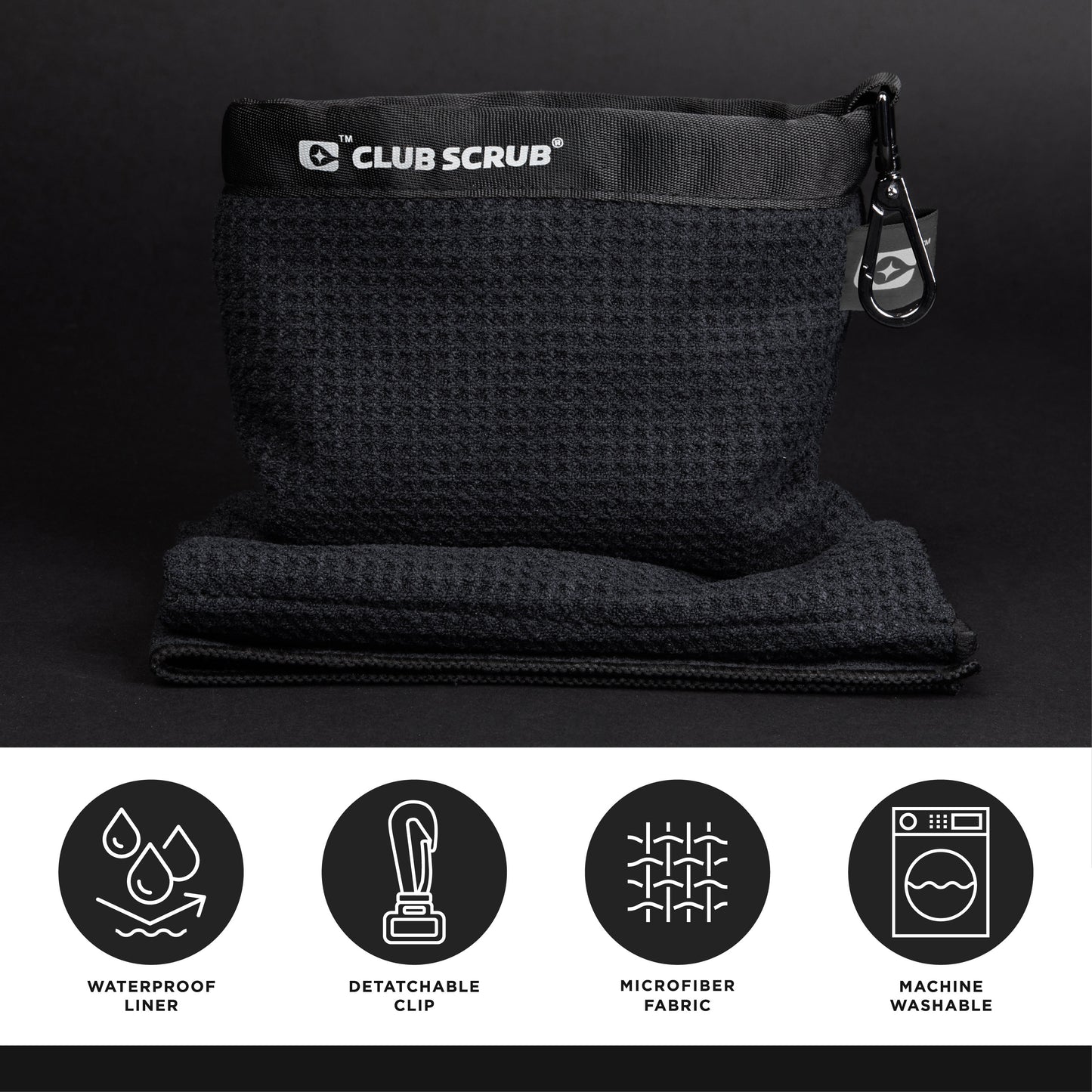 Towel Pro Club Scrub Black