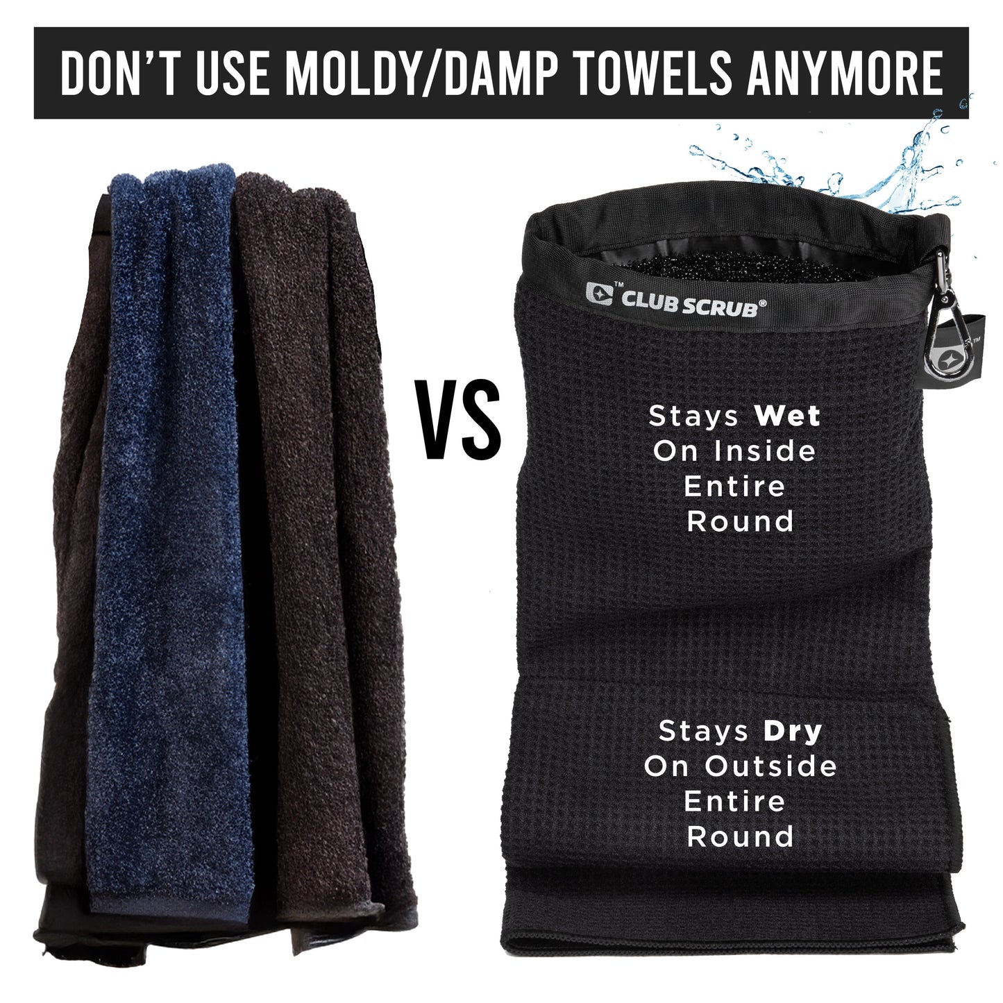 Towel Pro Club Scrub Black