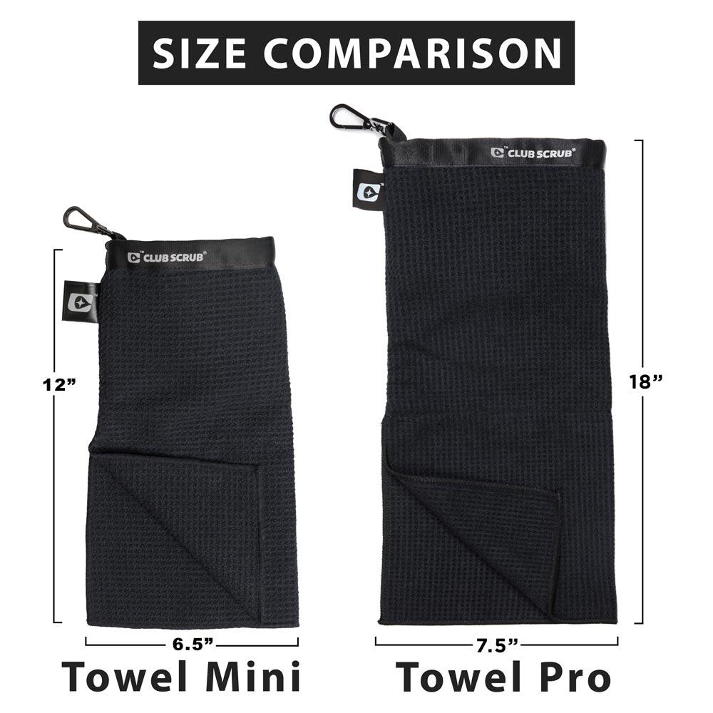 Mini Towel Club Scrub Black