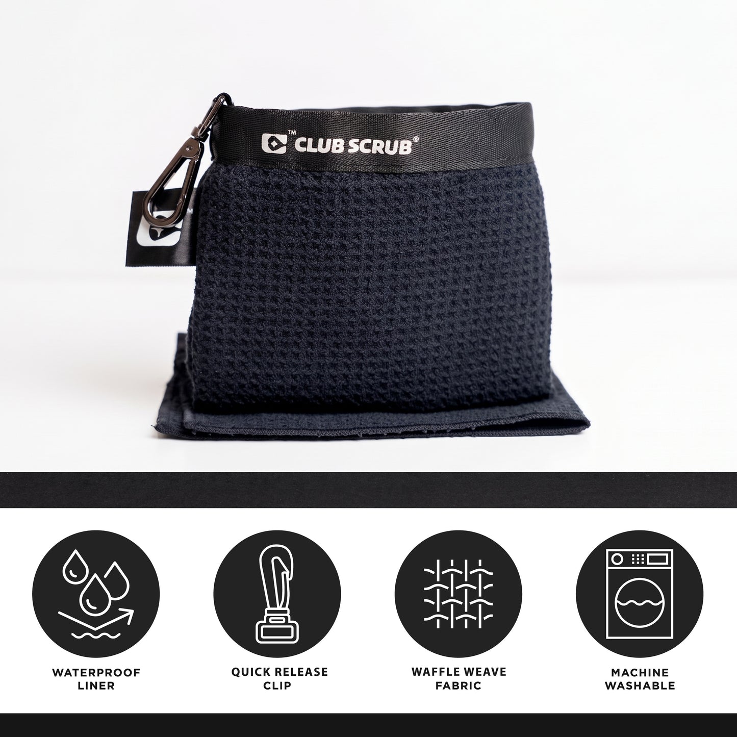 Mini Towel Club Scrub Black